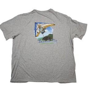 Tommy Bahama French Fly T Shirt Mens XXL Pocket Gray Cotton Tee Frenchie